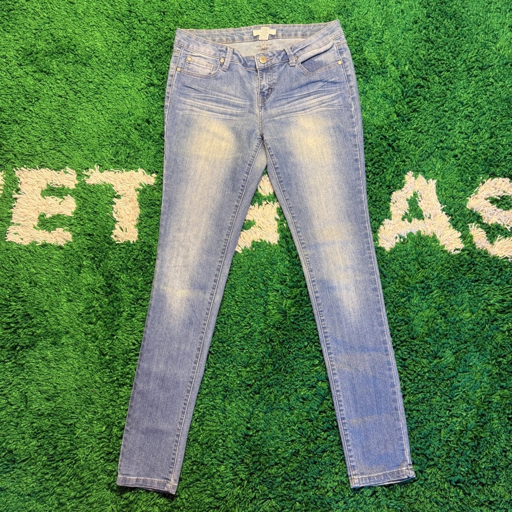 Blue Asphalt Light Wash Skinny Jeans